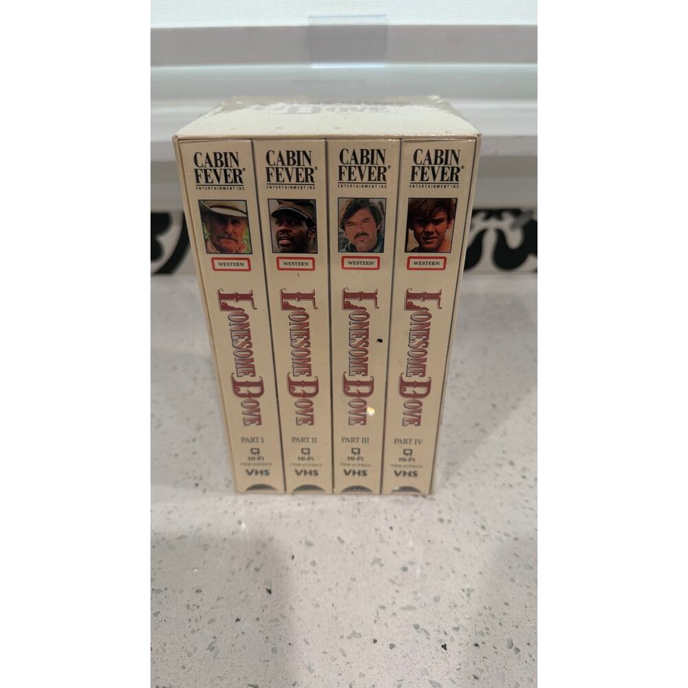 Lonesome Dove VHS Video Set Part 1 2 3 4 New & Sealed Rick Schroder Diane Lane - Picture 2 of 3